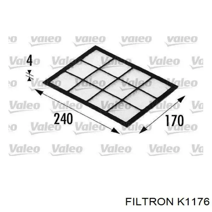 K1176 Filtron filtro de habitáculo