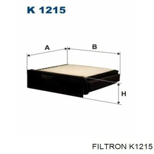 K1215 Filtron filtro habitáculo