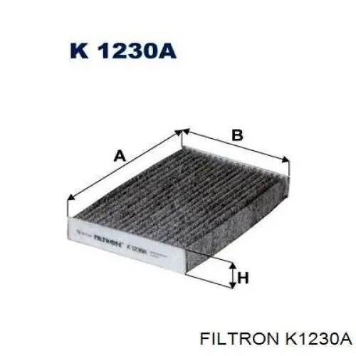 Comprar K1230A Filtron Filtro de aire del habitáculo