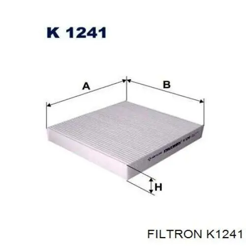 K1241 Filtron filtro de habitáculo