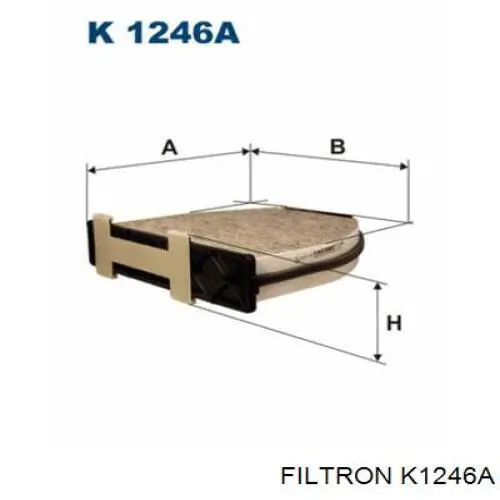 K1246A Filtron filtro habitáculo