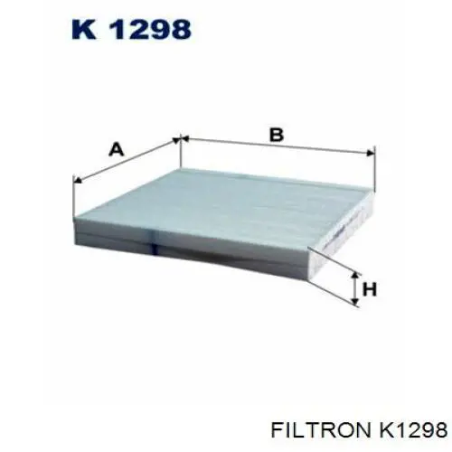 K1298 Filtron filtro habitáculo