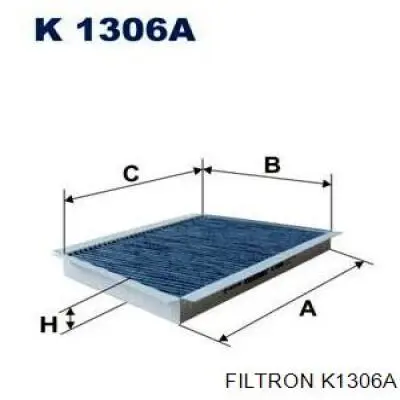 K1306A Filtron filtro habitáculo