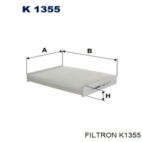 K1355 Filtron filtro de habitáculo