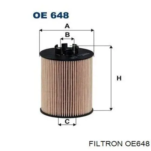 OE648 Filtron filtro de aceite