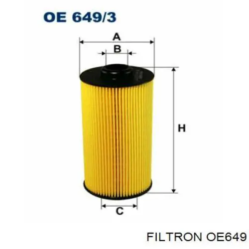 Filtro de aceite OE649 Filtron
