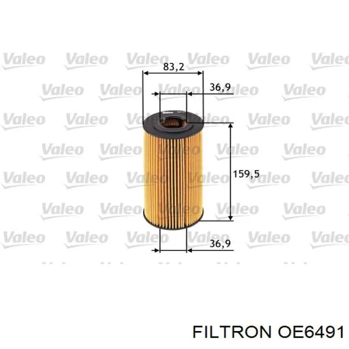 OE6491 Filtron filtro de aceite