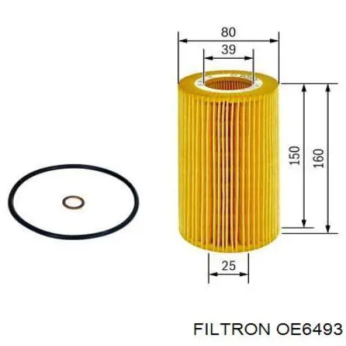 Comprar OE6493 Filtron Filtros de aceite