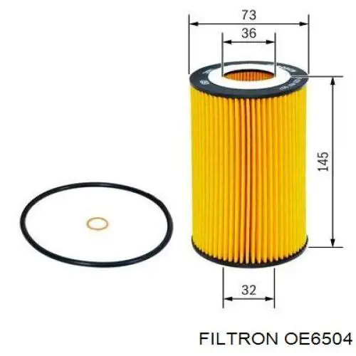OE6504 Filtron filtro de aceite