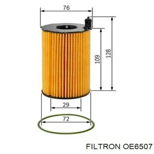 OE6507 Filtron filtro de aceite