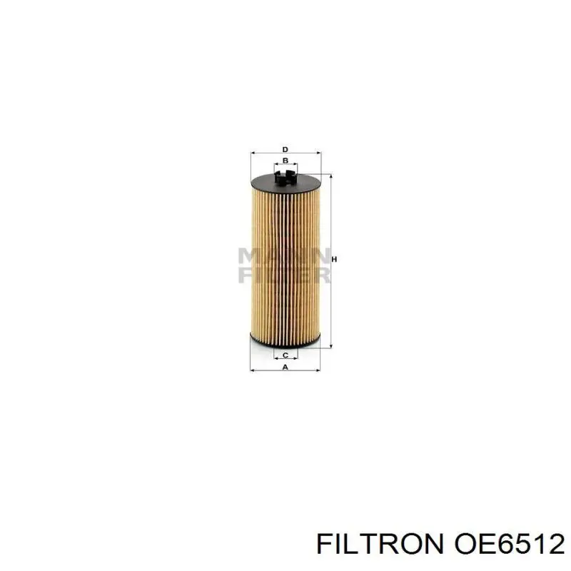 OE6512 Filtron filtro de aceite