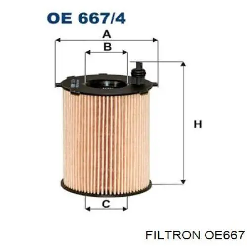 Filtro de aceite Filtron OE667 precio, desde 4,25 EUR