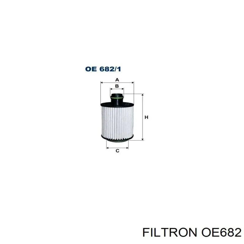 OE682 Filtron filtro de aceite