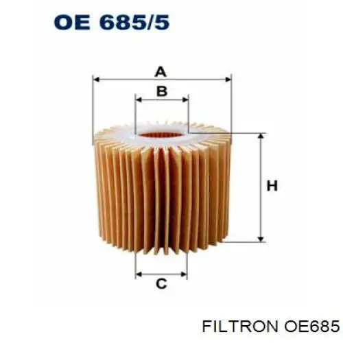 OE685 Filtron filtro de aceite