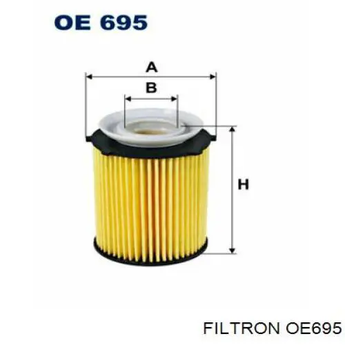 OE695 Filtron filtro de aceite