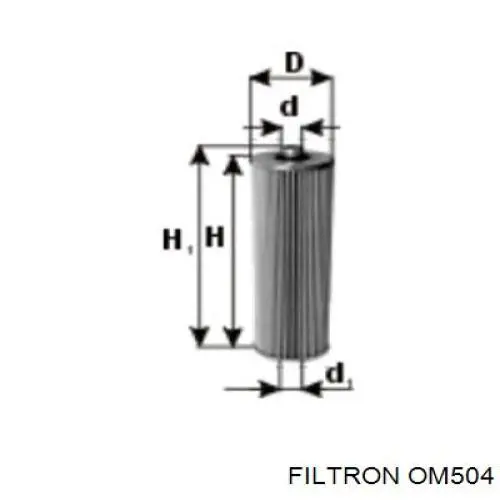 OM504 Filtron filtro de aceite