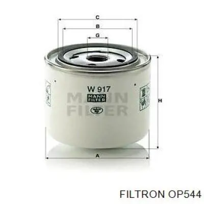 OP544 Filtron Filtro aceite