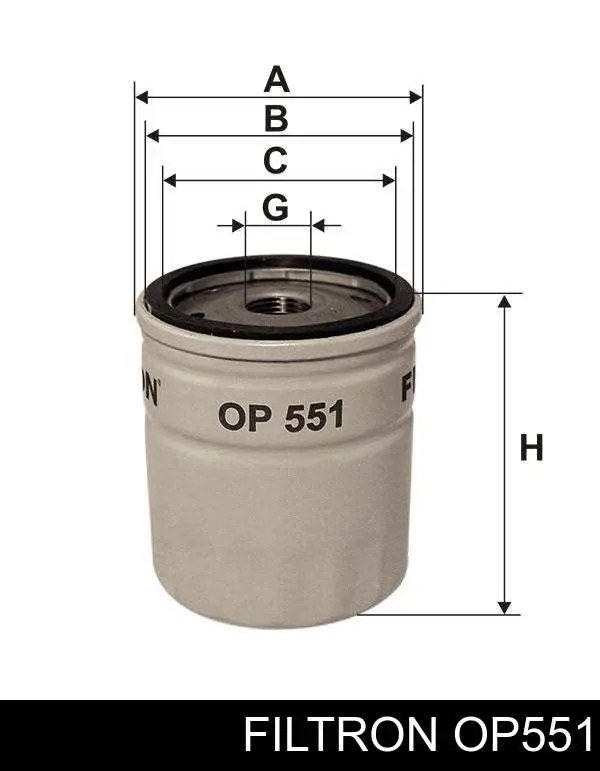 Comprar OP551 Filtron Filtros de aceite