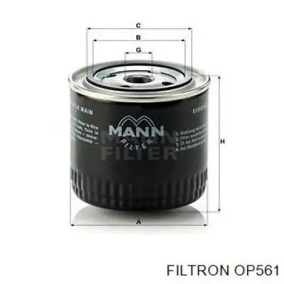 OP561 Filtron filtro de aceite