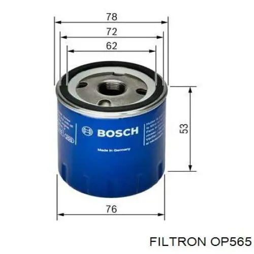 Filtro de aceite Renault Megane 1 LA0, LA1