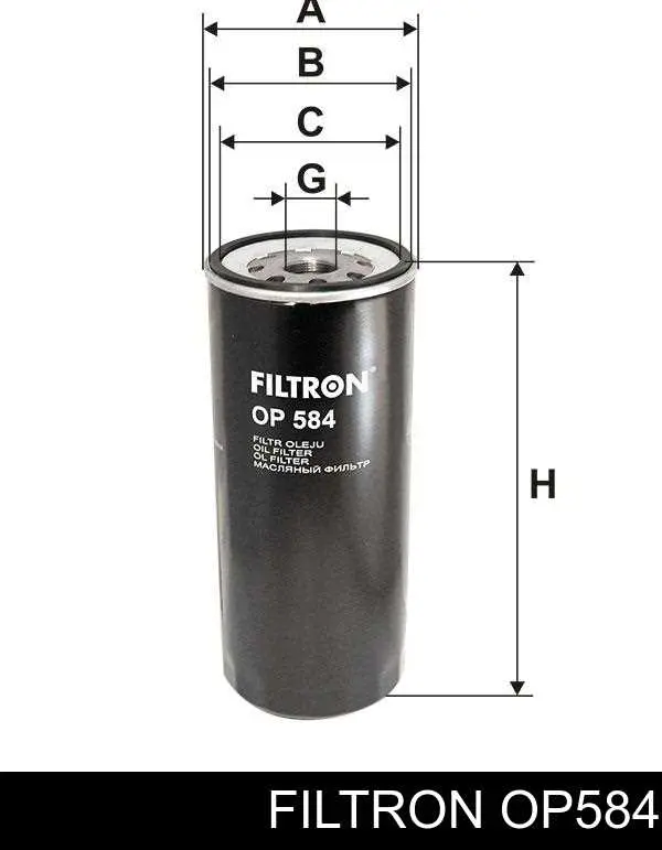 Comprar OP584 Filtron Filtros de aceite