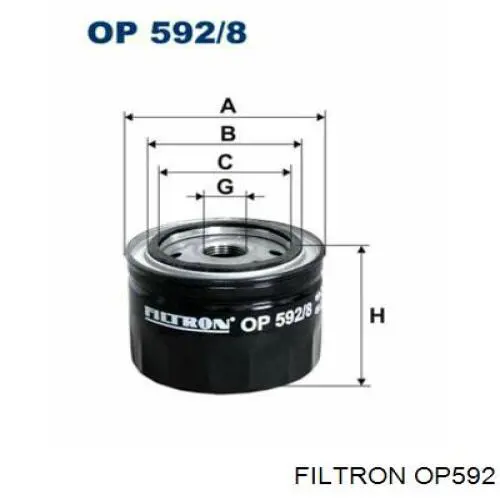 Filtro del sistema hidráulico Filtron OP592 precio, desde 8,13 EUR