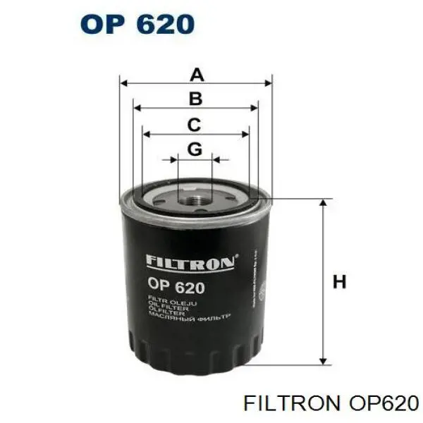 OP620 Filtron Filtro aceite