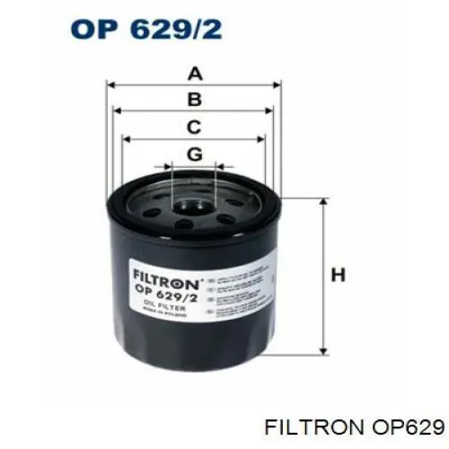 Comprar OP629 Filtron Filtros de aceite