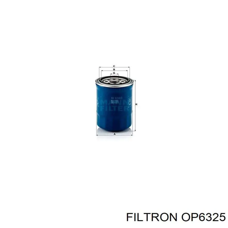 OP6325 Filtron filtro de aceite