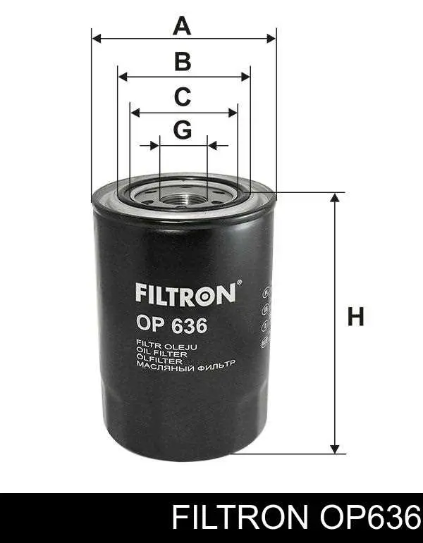 Comprar OP636 Filtron Filtros de aceite