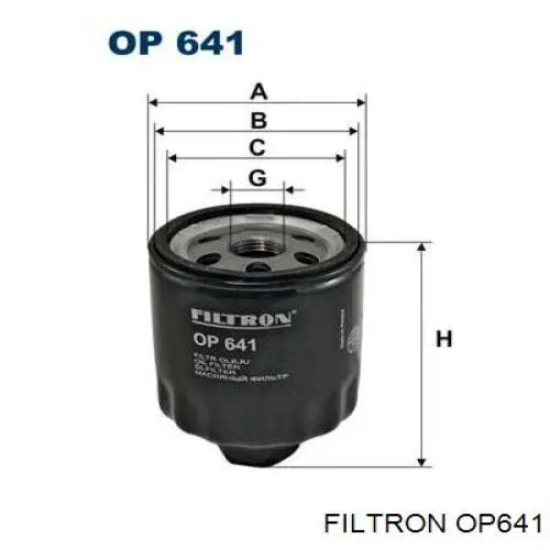 Comprar OP641 Filtron Filtros de aceite