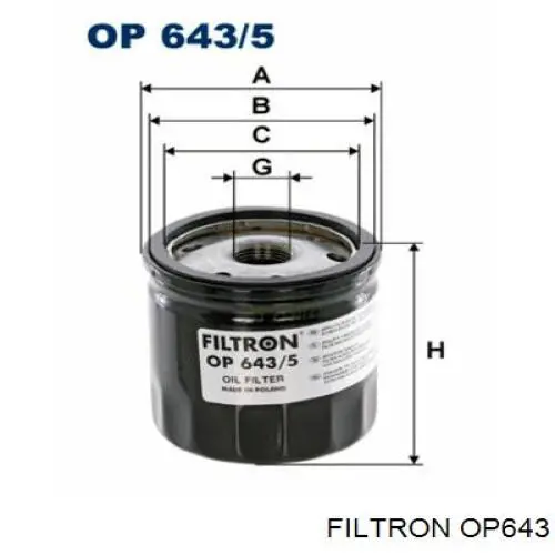 Filtro de aceite Renault Megane 1 LA0, LA1