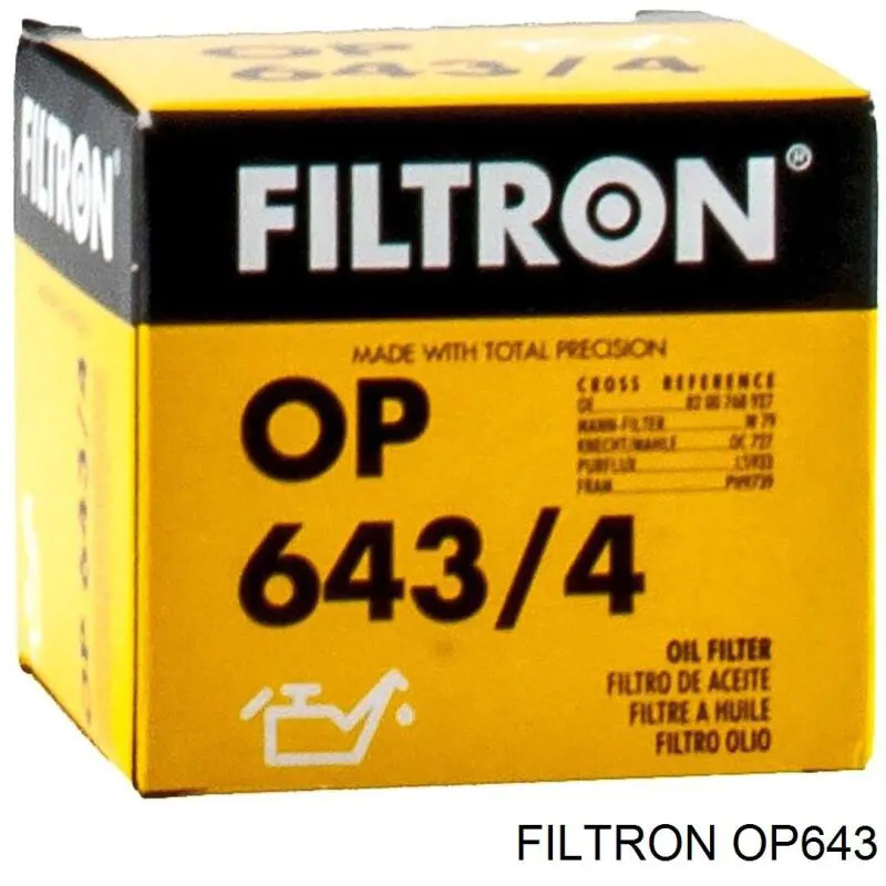 OP643 Filtron filtro de aceite