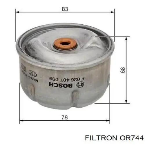 OR744 Filtron filtro de aceite