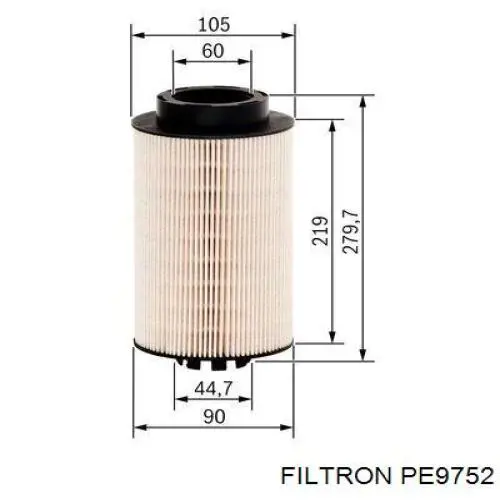 PE9752 Filtron filtro de combustible