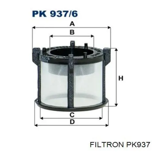 PK937 Filtron filtro combustible