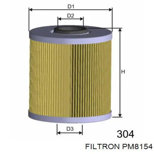 Filtro combustible Renault Master 3 FV, JV