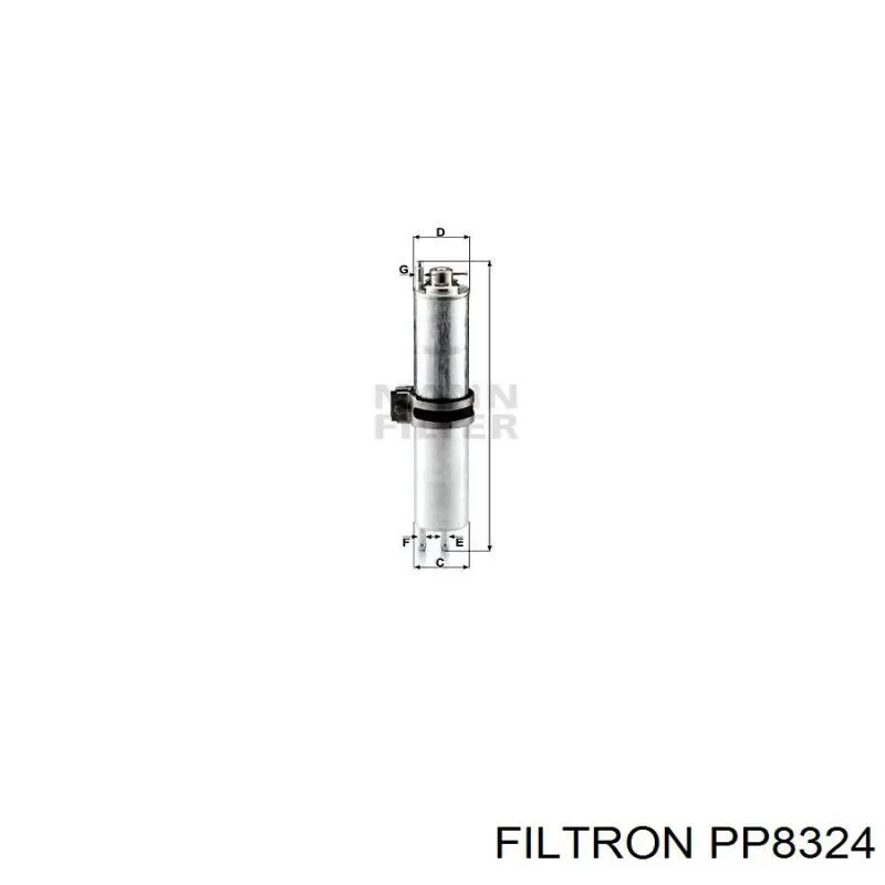 PP8324 Filtron filtro combustible