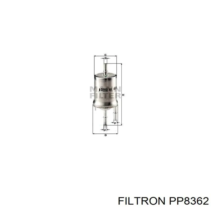 PP8362 Filtron filtro combustible