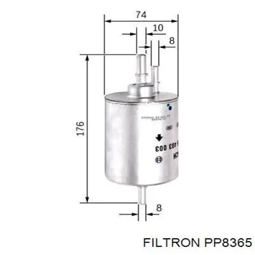 PP8365 Filtron filtro combustible