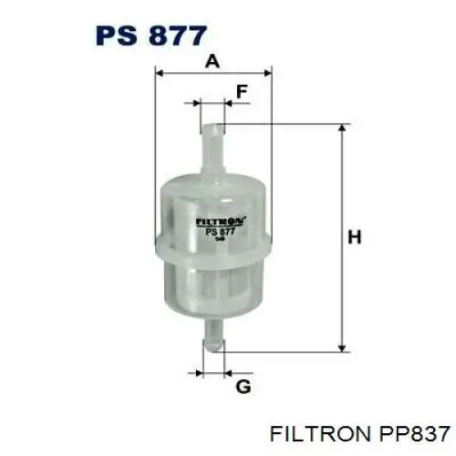 Comprar PP837 Filtron Filtro diesel