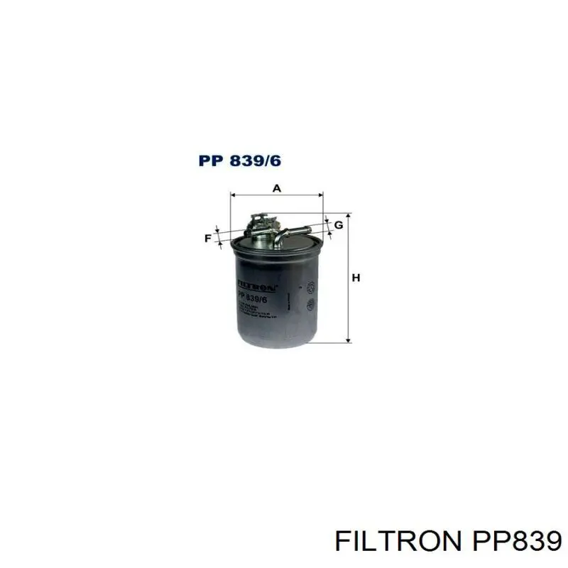 Filtro combustible Filtron PP839 precio, desde 12,92 EUR