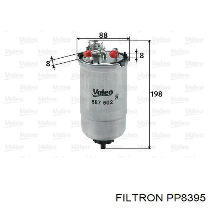 Filtro combustible Filtron PP8395 precio, desde 17,46 EUR