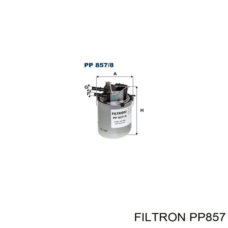 Filtro de combustible PP857 Filtron