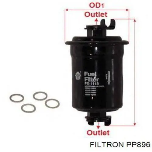 PP896 Filtron filtro combustible