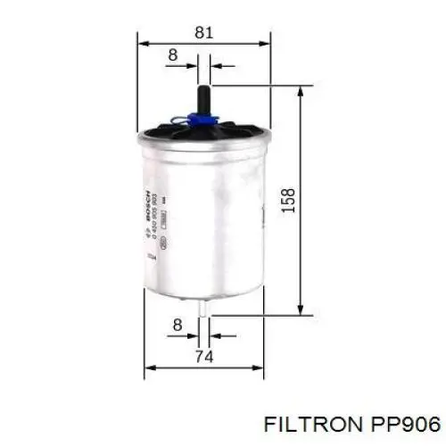 PP906 Filtron filtro combustible