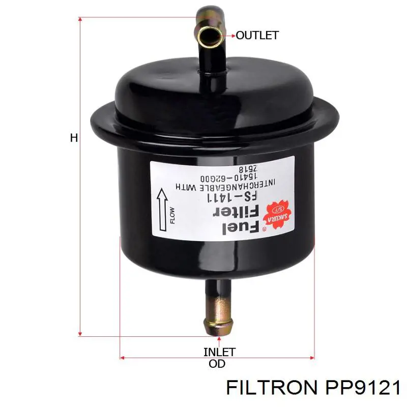 PP9121 Filtron filtro combustible