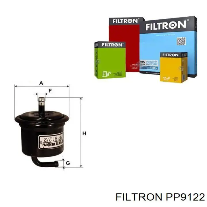 PP9122 Filtron filtro combustible