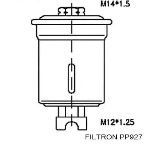 PP927 Filtron filtro combustible