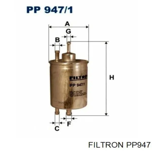 PP947 Filtron filtro combustible